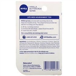 Nivea, Lip Care, Vanilla Buttercream, 2 Pack, 0.17 oz (4.8 g) Each