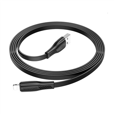 Кабель USB - Apple lightning Borofone BX85 12W 100см 2,4A  (black)