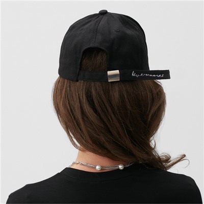 Бейсболка MINAKU, чёрная, размер 56-58