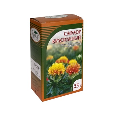 Сафлор красильный цветки 25 гр.