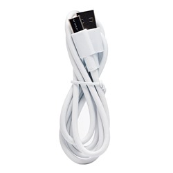 Кабель USB - Type-C - 10мм (длинный штекер)  100см 5A  (white)