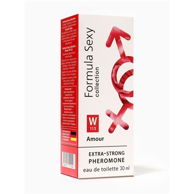 Туалетная вода женская с феромонами Formula Sexy collection Amour W113, 30 мл