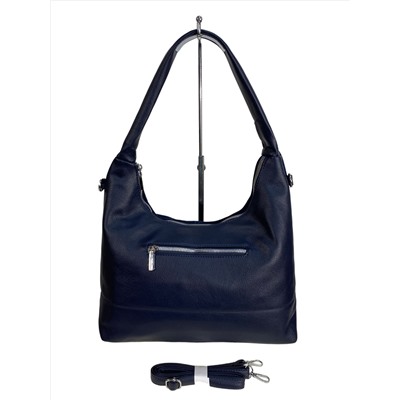 Женская сумка из натуральной замши и искусственной кожи, цвет синий