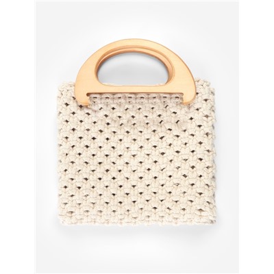 Ручки для сумки деревянные, 10×18 см, 2 шт., бежевые