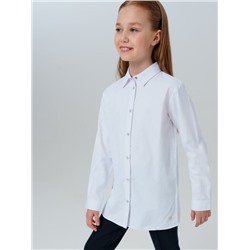 Комплект для девочек: блузка текстильная, жилет трикотажный