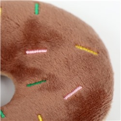 Игрушка для собак «Пончик», 10 см, коричневый