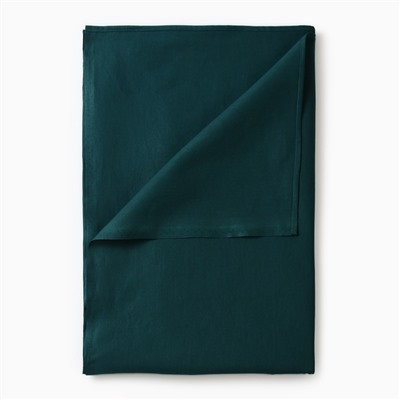 Простыня евро «Этель», 200×215 см, зелёная, хлопок 100%, бязь