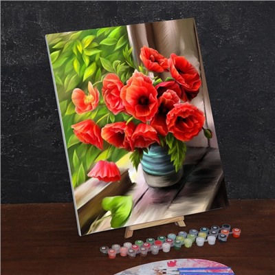 Картина по номерам на холсте с подрамником «Летнее утро. Маки», 40×50 см