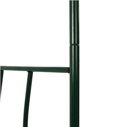 Арка садовая, 240×125×36.5 см, для вьющихся растений, металлическая, зелёная, «Волна»