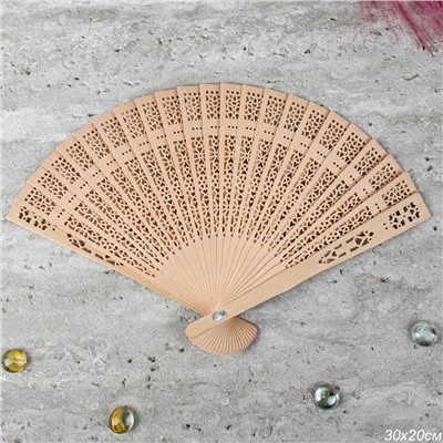 Веер 20 см / 622-6 /уп 50/1000/дерево