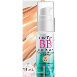 Белита Luxury BB-Collagen Тональный крем для лица тон 03 песочный бежевый 25 мл