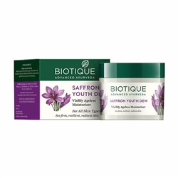 Biotique Saffron Anti-Ageing Cream/Биотик Антивозрастной крем с Шафраном 50г.