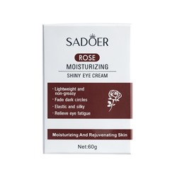 Увлажняющий крем для кожи вокруг глаз SADOER с ароматом розы, 60 г