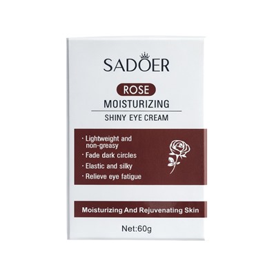 Увлажняющий крем для кожи вокруг глаз SADOER с ароматом розы, 60 г