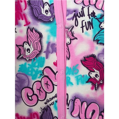 Комбинезон детский трикотажный для девочек, 2 шт в комплекте