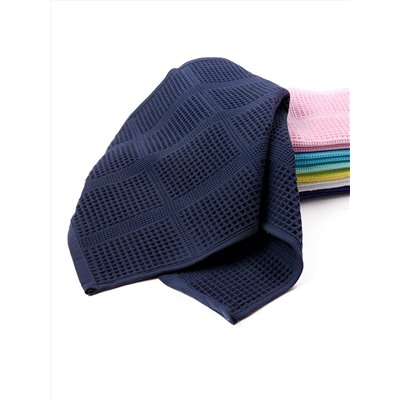 Полотенце вафельное гладкокрашеное - Тёмно-синий