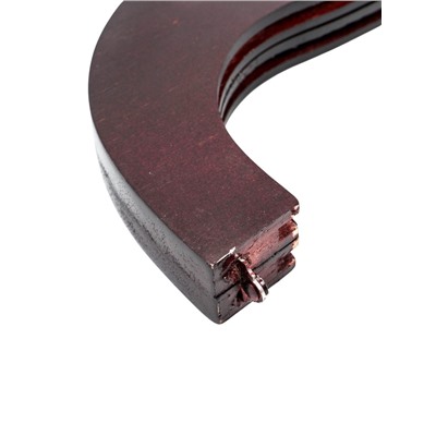 УЦЕНКА Ручка-фермуар для сумки, деревянная, на магнитах, с креплением, 27×12×2.5 см, коричневая