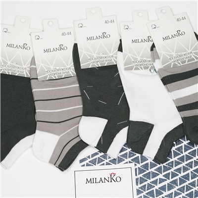 Мужские носки спортивные (Узор 1) MilanKo N-158
