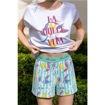 Комплект жен: фуфайка (футболка), шорты Mia Cara SS23WJ387/ SS23WJ387A La Dolce vita