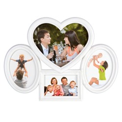 Фоторамка коллаж 48х35 см черная, белая / FA-14 /уп 18/ 4 фото (Черный)