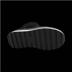 Ботинки из натуральной кожи на меху MZ0122-5 черные