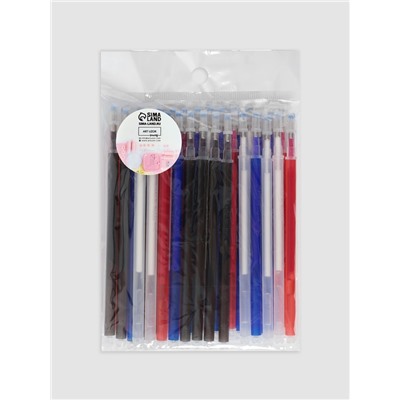 Набор стержней, термоисчезающих, 40 шт., белый, красный, чёрный, синий