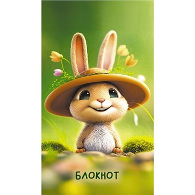 Блокнот А7 16л клетка "Зайка" С1550-138 АппликА