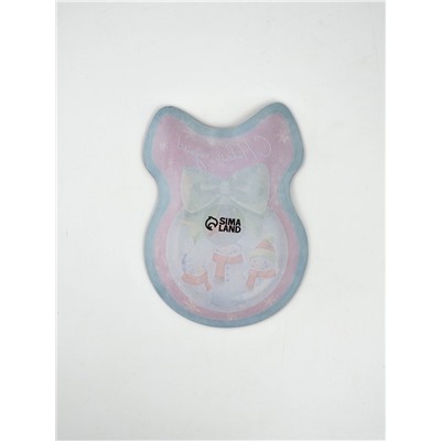 Тарелка новогодняя плоская «С Новым годом!», 13.5×18 см