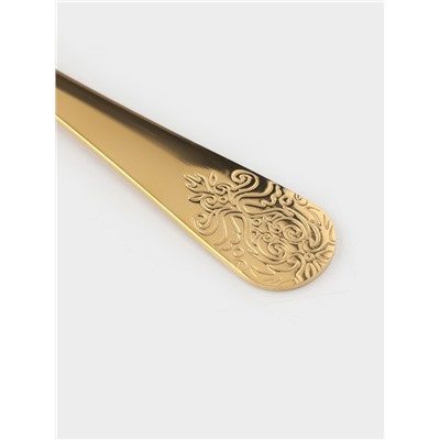 Набор столовых ложек Доляна «Эмили», длина 20.5 см, 6 шт., нержавеющая сталь, золотистый