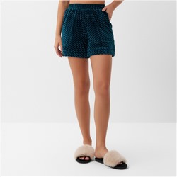 Шорты женские KAFTAN «Бархат» размер 40, зеленый