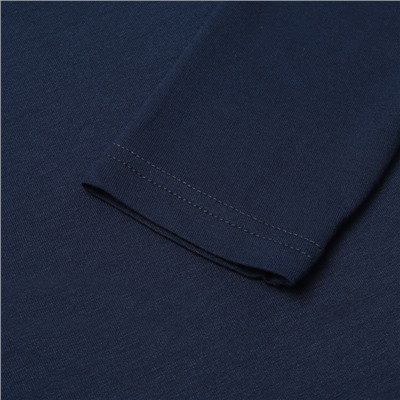 Лонгслив женский MINAKU: Casual Collection, тёмно-синий, размер 46