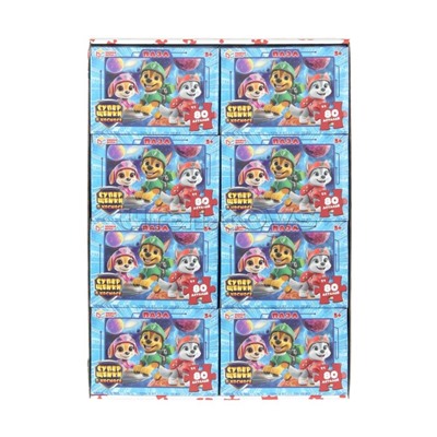 Пазлы 80 "Суперщенки в космосе"