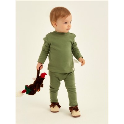 Легинсы SL HOME, рост 62-68 см, оливковые