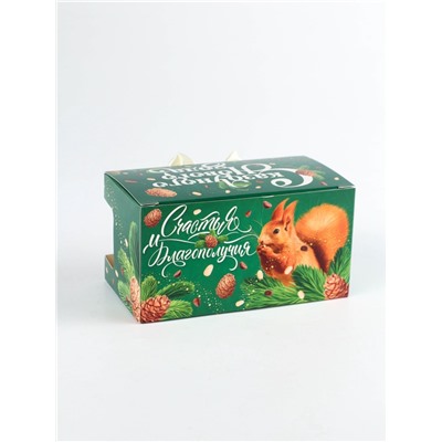 Подарочный набор новогодний «Сказочного Нового года»: гречишный мёд, крем-мёд с кедровым орехом