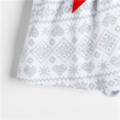 Боди - платье детское «Крошка Я. Первый НГ», рост 68-74 см, белое