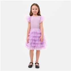 Платье детское с крылышками KAFTAN, сиреневое, рост 122-128 см