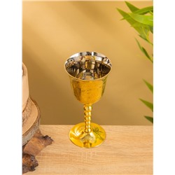 Бокал для вина, 8×7×17 см, латунь