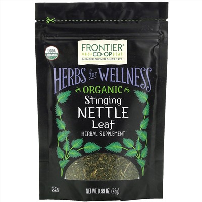 Frontier Natural Products, Organic Stinging Nettle Leaf, 0.99 oz (28 g)