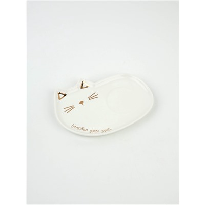 Чайная пара «Счастье уже здесь»: кружка 200 мл, блюдце 18×11 см, ложка