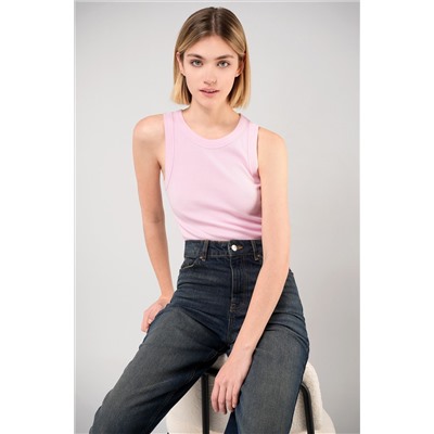 Женская майка-топ в рубчик Happyfox