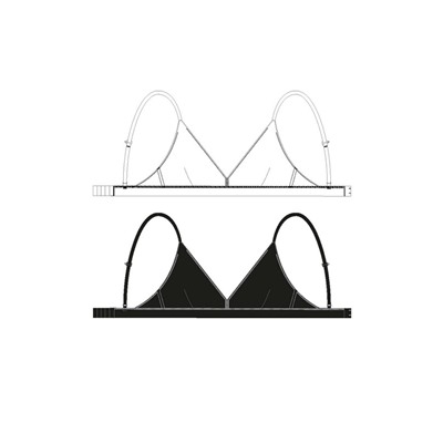 Бюстгальтер трикотажный для девочек, 2 шт в комплекте