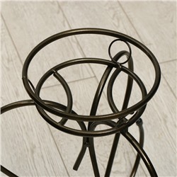 Подставка для цветов, напольная, на 1 горшок, d=17 см, бронзовая, «Тюльпан»