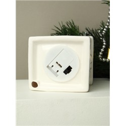 Фигурка Домик с подсветкой 12 см новогодний / YZ19670 /уп 72/LED