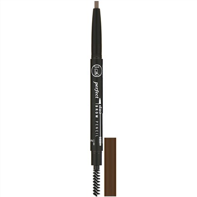 J.Cat Beauty, Карандаш для бровей Perfect Duo, оттенок BDP108 светло-коричневый, 0,25 г