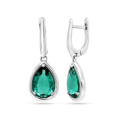 Серьги из серебра параиба кварц, Ю-200М46