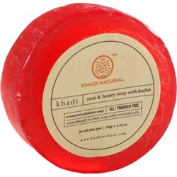 Khadi Natural Мыло "Роза И Мед С Люффой" без СЛС 100 г