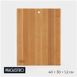 Доска разделочная деревянная Magistro, 40×30×1.2 см, дуб