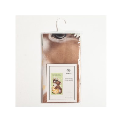 Полотенце «Этель. Зайчик с ромашками», 40×70 см, 100% хлопок, саржа 190 г/м²