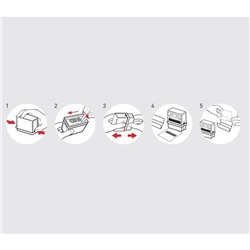 Штамп автоматический самонаборный COLOP Printer 20/3-SET Standart С ПЕРСОНАЛИЗАЦИЕЙ, 3 строки, 1 касса