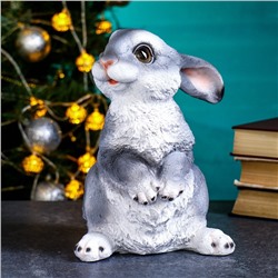 Садовая фигура из полистоуна «Зайка-лапочка», 24×18×17 см